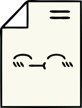 Bir insan tarafından çizilmiş bir kağıt karikatürü.