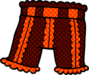 Bir insan tarafından çizilmiş karalama iç çamaşırı.