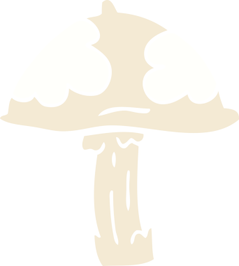 Bir insan tarafından çizilmiş vahşi mantar karalaması