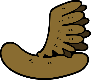 Bir insan tarafından çizilmiş bir sosislinin karalaması.