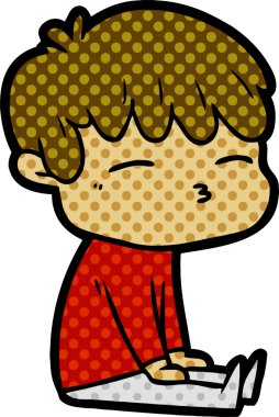 Bir insan tarafından çizilmiş, hayal kırıklığına uğramış bir adam.