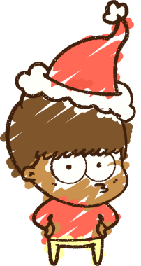 Bir insan tarafından çizilen Noel Adam Tebeşiri