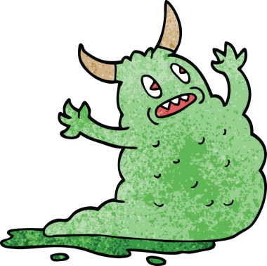 Bir insan tarafından çizilmiş karalama iblisi.