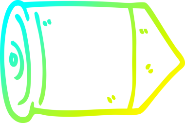 Bir insan tarafından çizilen altın kurşunun soğuk gradyan çizgisi