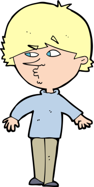 Bir insan tarafından çizilmiş, omzunun üstünden bakan şüpheli bir adam.