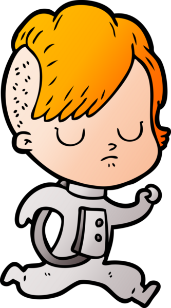 Bir insan tarafından çizilmiş karikatür kadın.