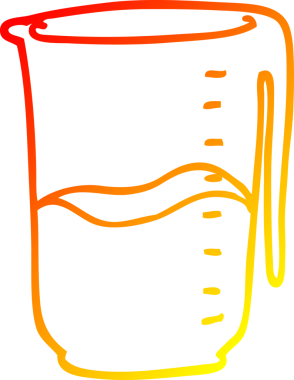 Bir insan tarafından çizilmiş bir karikatür sürahisinin sıcak çizgi çizimi