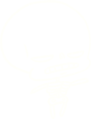 Kızgın İskelet Tebeşiri Bir insan tarafından çizilmiş