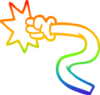 Bir insan tarafından çizilmiş bir el hareketinin çizgi çizimi.