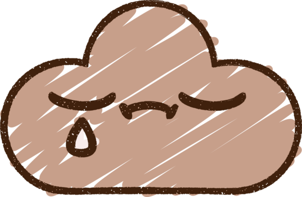 Bir insan tarafından çizilen Yağmur Bulutu Tebeşiri