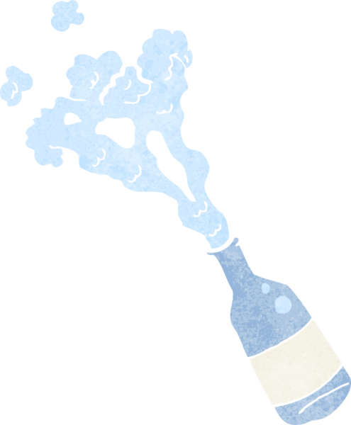 Bir insan tarafından çizilmiş su şişesi.