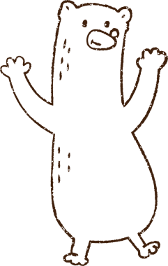 Bir insan tarafından çizilen Ayı Kömürü Çizimi