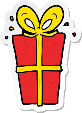 Bir insan tarafından çizilmiş karikatür etiketi.