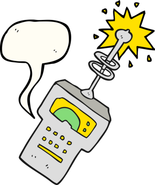 Bir insan tarafından çizilmiş serbest konuşma balonu karikatürü fürist tarayıcı