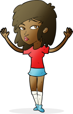 Bir insan tarafından çizilmiş güzel bir kız.