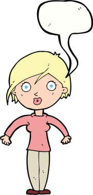 Bir insan tarafından çizilmiş konuşma balonlu bir karikatür.