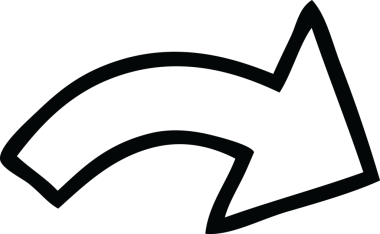 Bir insan tarafından çizilmiş bir yön okunun çizgi çizimi