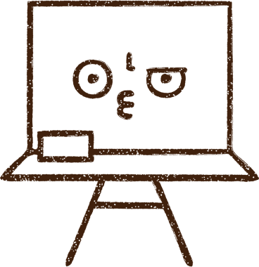 Bir insan tarafından çizilen Okul Tahtası Kömür Çizimi