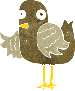 bir insan tarafından çizilmiş kuş kanadı.