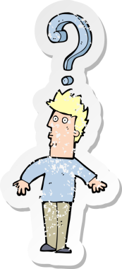 Bir insan tarafından çizilmiş, kafası karışmış bir çizgi filmin gerilimli çıkartması.