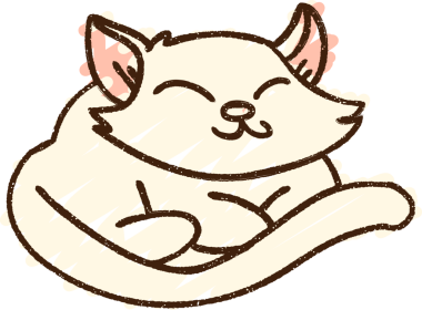 Bir insan tarafından çizilen Kedi Tebeşiri