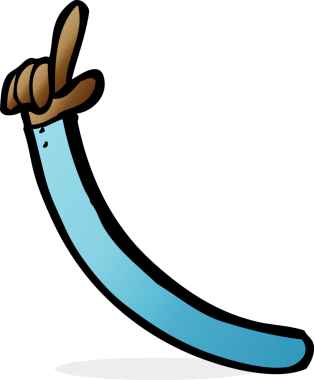 Bir insan tarafından çizilmiş bir çizgi film.