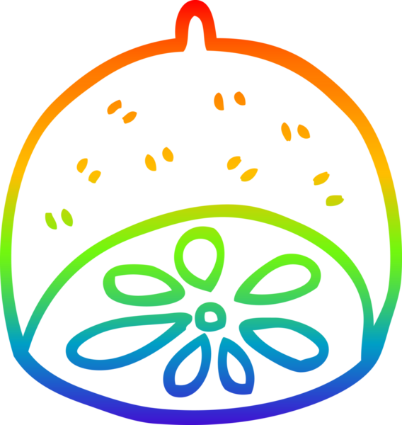 Bir insan tarafından çizilmiş limon meyvesinin çizimi.