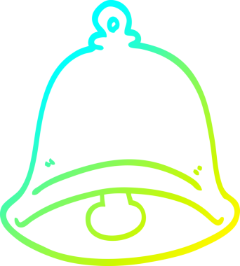 Bir insan tarafından çizilmiş bir karikatür zil çizimi.