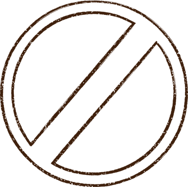 Bir insan tarafından çizilen Yasak Sembol Kömür Çizimi