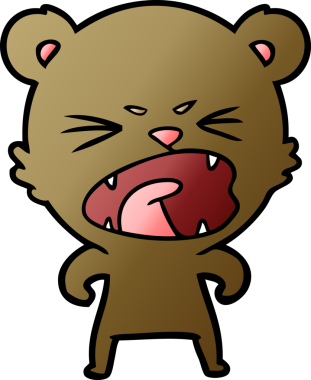 Bir insan tarafından çizilmiş bir çizgi film karakteri.