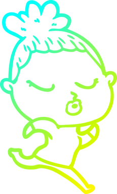 Bir insan tarafından çizilmiş soğuk bir çizgi film çizimi.