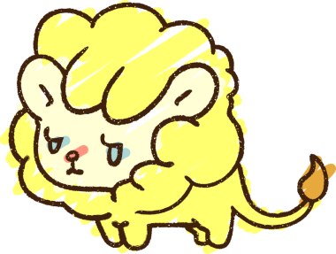 Bir insan tarafından çizilen Aslan Tebeşiri