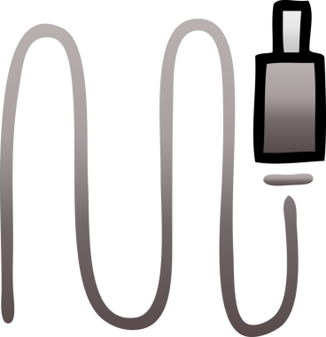 bir insan tarafından çizilmiş bir ses telinin gölgelenmiş çizgi filmi