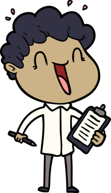 Bir insan tarafından çizilmiş mutlu bir adam.