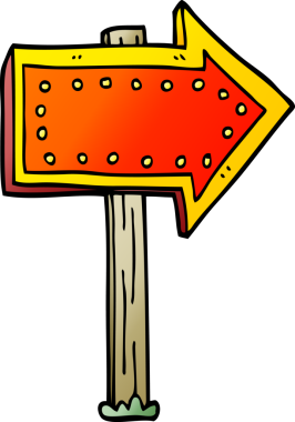 Çizgi film karalaması bir insan tarafından çizilmiş.