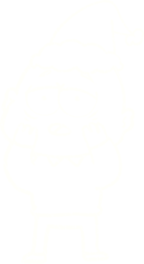 Bir insan tarafından çizilen Noel Adam Tebeşiri