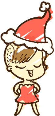 Bir insan tarafından çizilen Noel Kadın Tebeşiri