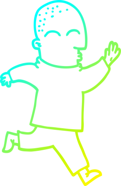 Bir insan tarafından çizilen çizgi film karakteri çizimi.