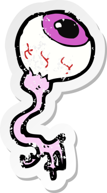 Bir insan tarafından çizilmiş iğrenç bir karikatürün gerilimli yapıştırması.