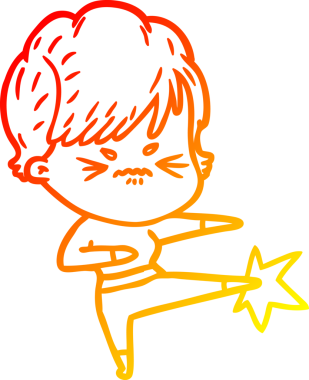 Bir insan tarafından çizilmiş karikatür çizimi.