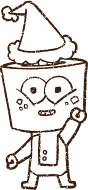 Bir insan tarafından çizilen neşeli Robot Kömür Çizimi