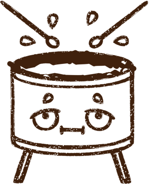 Bir insan tarafından çizilen Davul Kömürü Çizimi