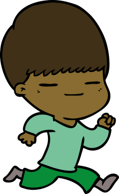 Bir insan tarafından çizilmiş kendini beğenmiş bir çocuk.