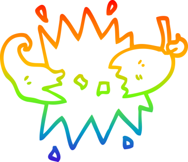 Bir insan tarafından çizilmiş kırmızı acı biber çizgi çizimi