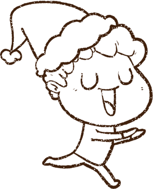 Bir insan tarafından çizilmiş Noel Adamı Kömürü