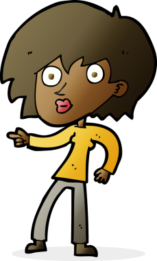 Bir insan tarafından çizilmiş bir karikatür.