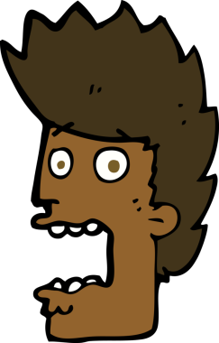 Bir insan tarafından çizilmiş karikatür.