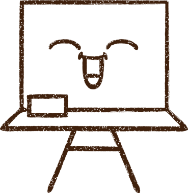 Bir insan tarafından çizilen Whiteboard Kömür Çizimi