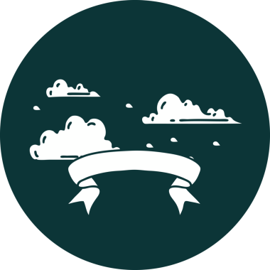 Bir insan tarafından çizilmiş yüzen bir dövme biçiminin simgesi