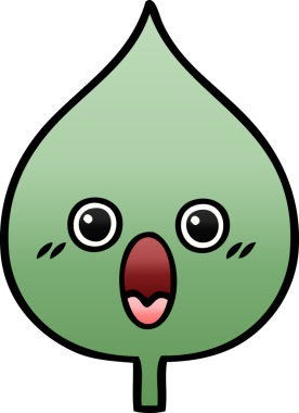 Bir insan tarafından çizilmiş dışavurumsal yaprağın gölgelenmiş çizimi